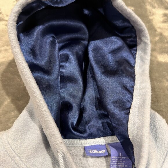 Vintage Y2K Disney Winnie the Pooh EEYORE Full-Zip Fleece Hoodie Size L - Picture 5 of 5